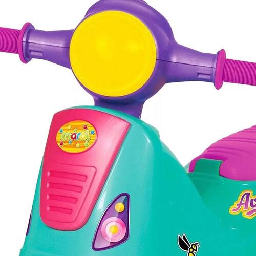 Triciclo Infantil Retrô Avespa Com Empurrador Colorido