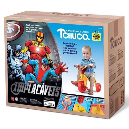 Triciclo Motoca Infantil Zoológico Com Haste Tchuco Samba Toys