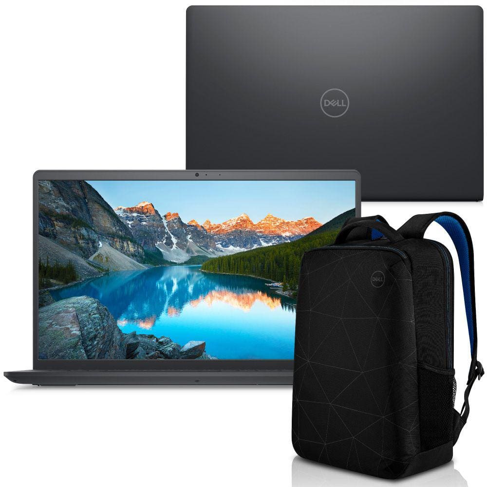 Kit Notebook Dell Inspiron i15-i1100-M40PB 15.6" Full HD 11ª Geração Intel Core i5 8GB 256GB SSD Windows 11 com Mochila