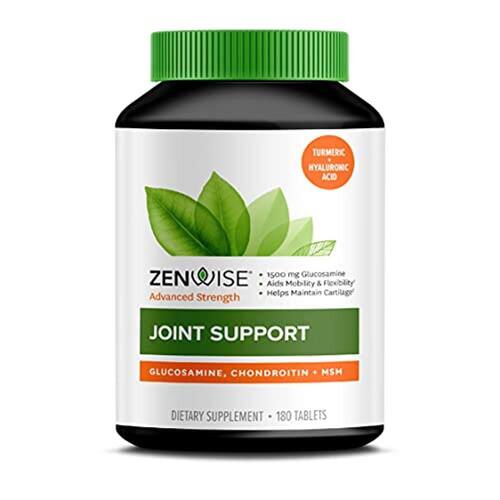 Zenwise Glucosamine Chondroitin Sulfate MSM Curcumin Suplemento de