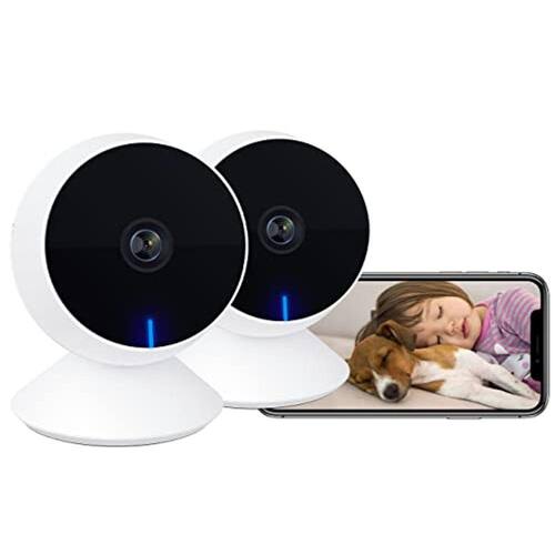 Laxihub M1 Security Baby Monitor (2Pack) com Câmera e Áudio, 1080P