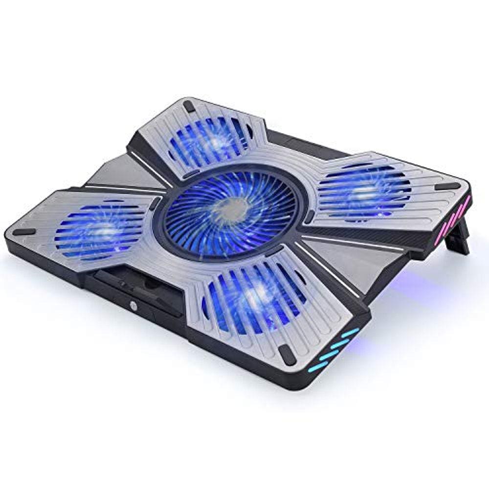 Coolertek RGB Laptop Cooling Pad, USB Powered Laptop Cooling Stand Com ...