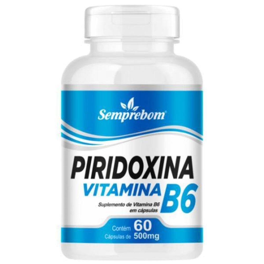 Vitamina B6 Piridoxina - 60 Capsulas 500Mg | Ponto