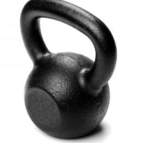 Kettlebell Dumbell Pintado 24kg Musculação Funcional Sumô Cor Preto