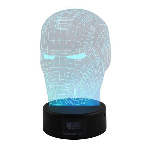 Luminaria Led 3D, Homem De Ferro, Heroi, Vingadores Ponto