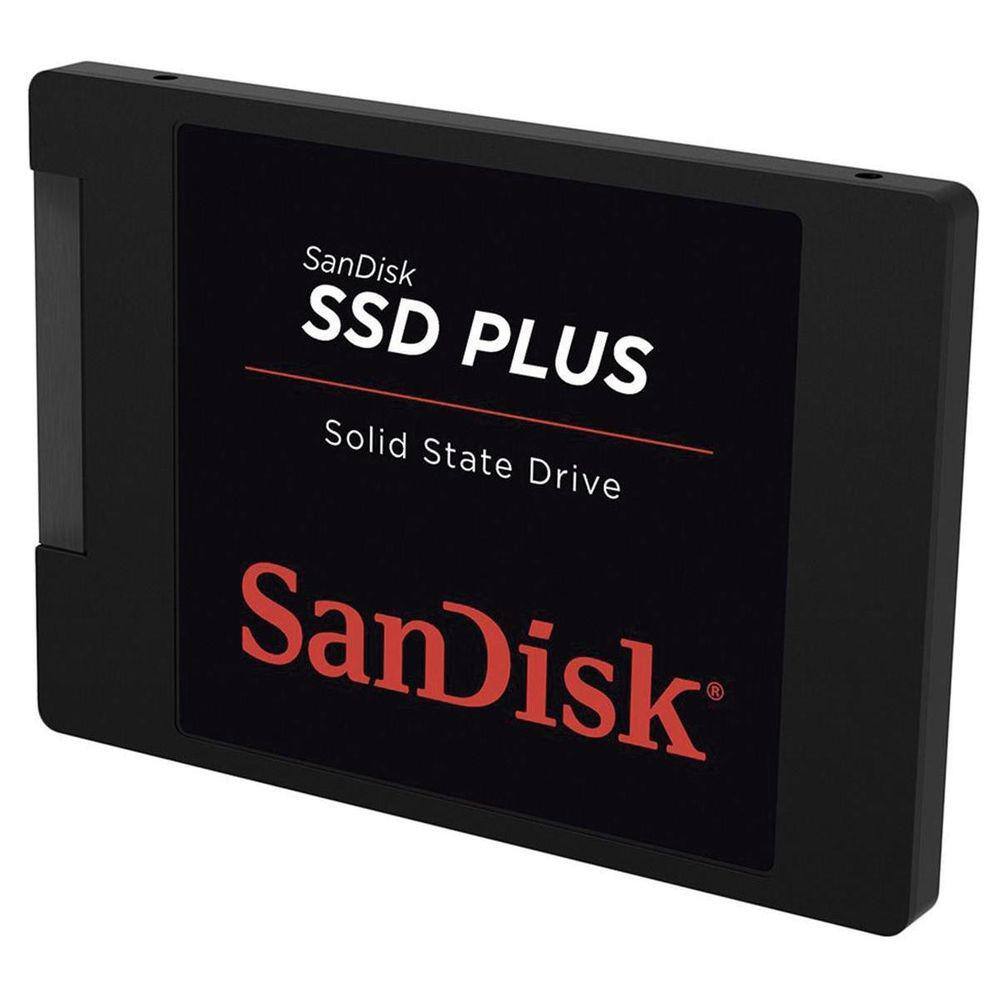 SSD 480 GB Sandisk Plus, SATA, Leitura: 535MB/s e Gravação: 445MB/s - SDSSDA-480G-G26