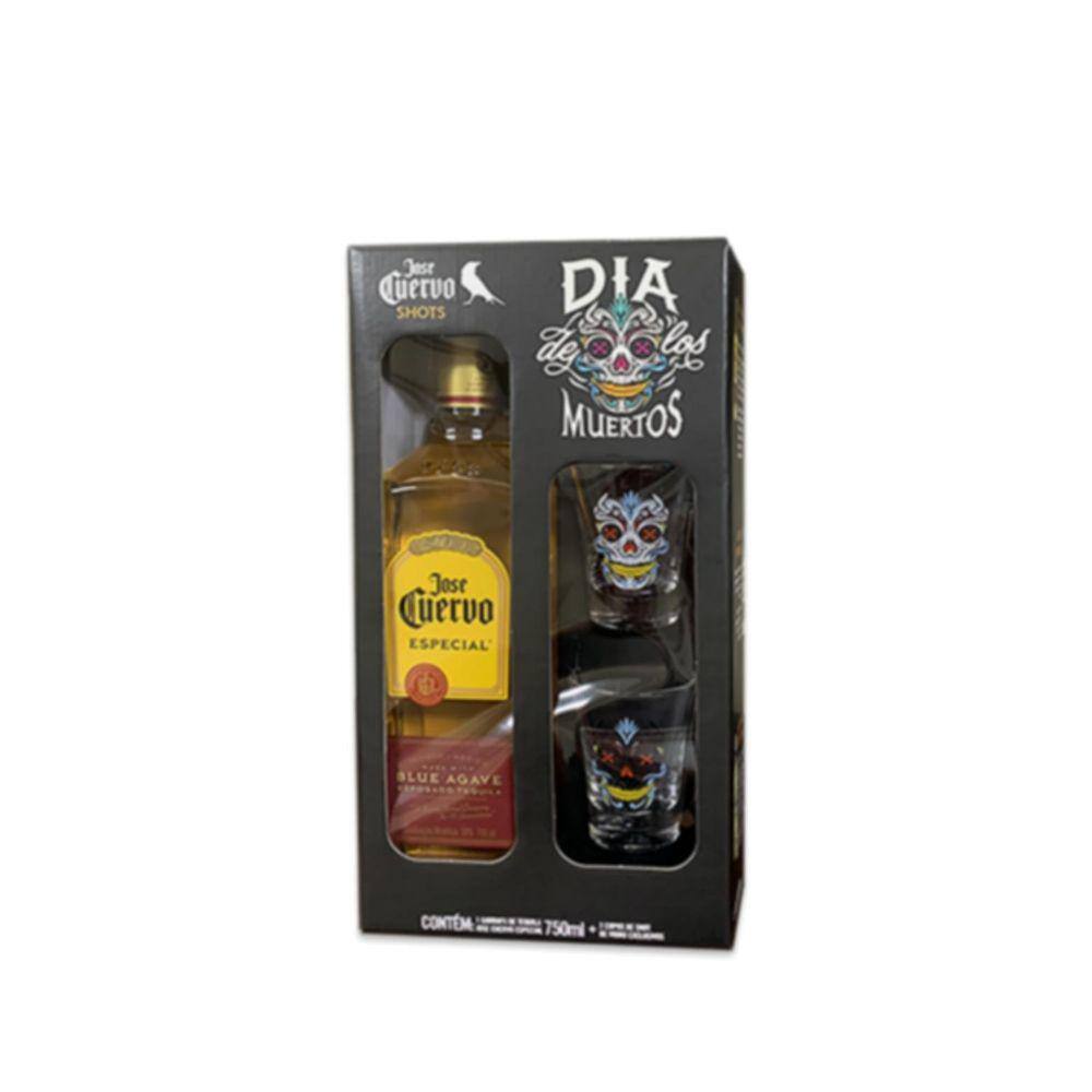 Kit Tequila Jose Cuervo Com 02 Copo Ponto