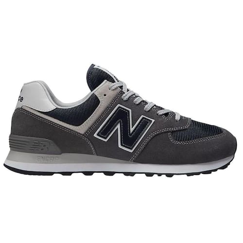 Tênis New Balance 574 ML574LJ2 Masculino Cinza e Marinho Menor preço em Tênis New Balance 574 ML574LJ2 Masculino Cinza e Marinho