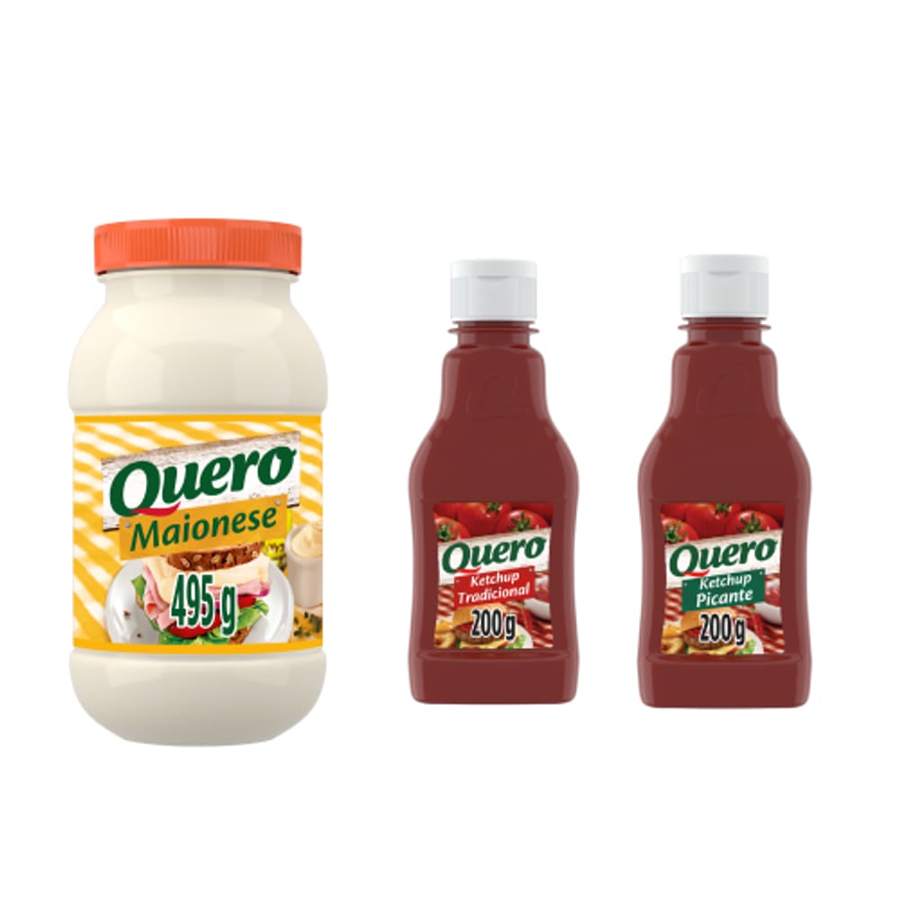 Kit Maionese + 2 Ketchup