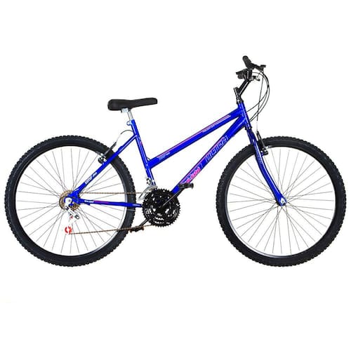 Bicicleta Aro 26 Ultra Bikes Feminina Bicolor 18 Marchas Freios V-Brake