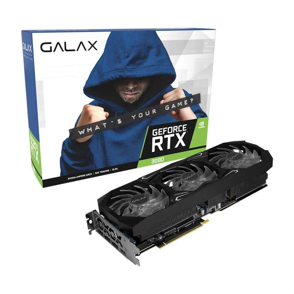 Placa De Vídeo Galax NVIDIA GeForce RTX 3080 Serious Gaming, 10GB - 38NWM3MD99RG