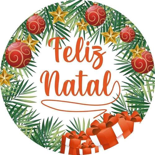 Painel Redondo 3D Sublimado Natal Frd-5556 | Ponto Painel Redondo 3D Sublimado Natal Frd-5556 | Ponto