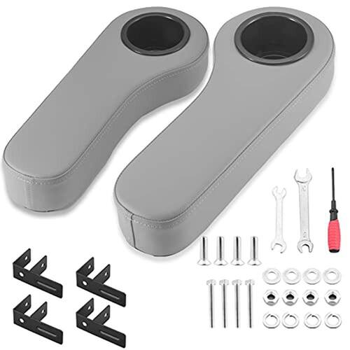 Roykaw Golf Cart Armrest com portacopos para EZGO Club Car Yamaha