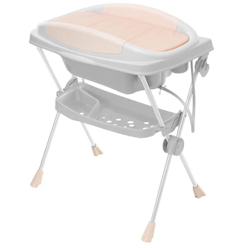 Banheira Para Bebe Banho Premium Com Suporte e trocador 20 Litros Branca e Rosa - Galzerano Menor preço em Banheira Para Bebe Banho Premium Com Suporte e trocador 20 Litros Branca e Rosa - Galzerano