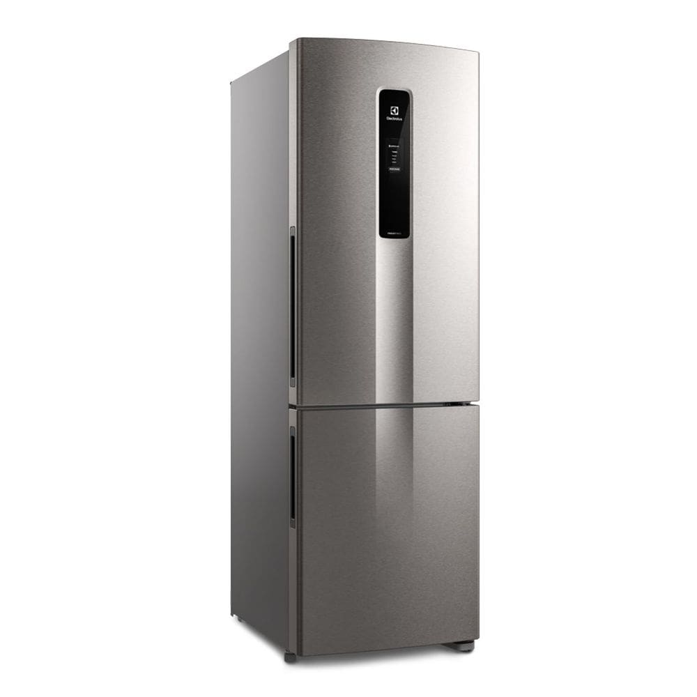 Geladeira Electrolux Frost Free 400L Inverse com AutoSense cor Inox Look (DB44S)