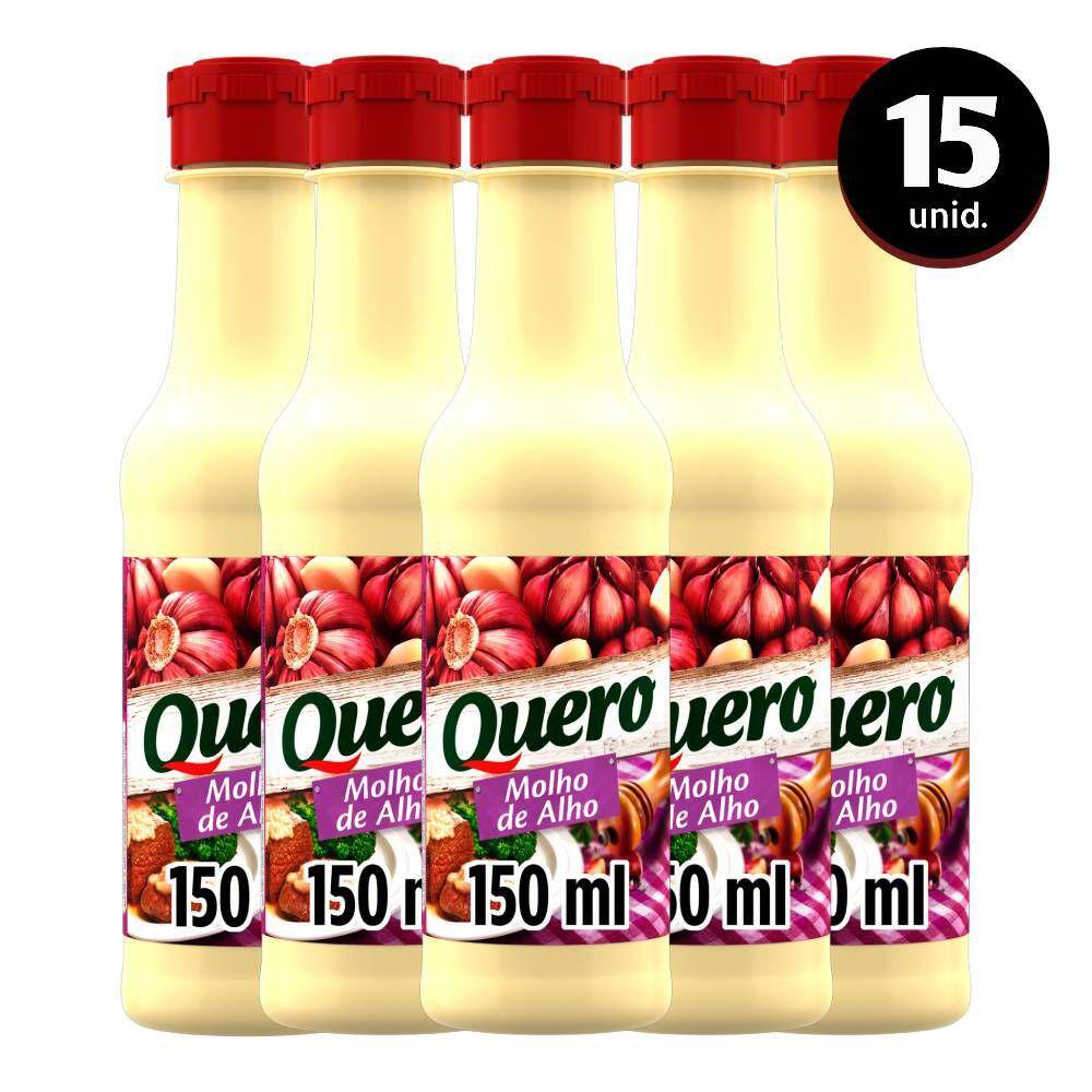 Kit 15 Molho de Alho Quero 150ml