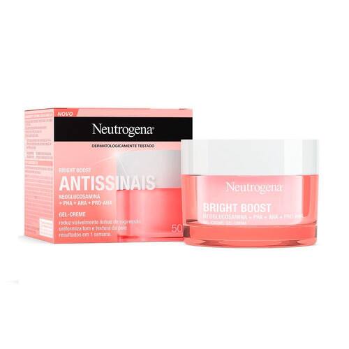 Gel Creme Facial Neutrogena Bright Boost Antissinais 50g Menor preço em Gel Creme Facial Neutrogena Bright Boost Antissinais 50g