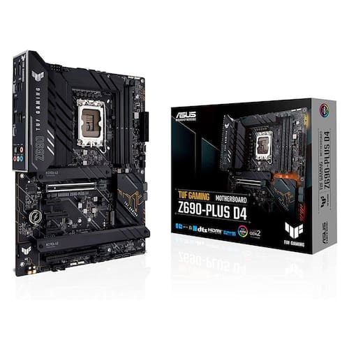 Placa Mãe Asus TUF GAMING Z690-PLUS D4 , DDR4, Intel, ATX, RGB, Socket LGA1700