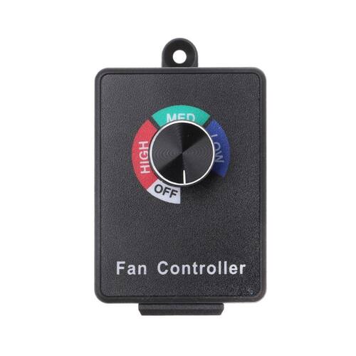 AC 120V 3A Fan Variable Speed Controller Electric Motor Rheostat for