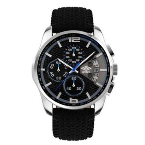 Relógio Umbro UmbL1B Unissex Anadigi Cronógrafo Preto/Azul Ponto