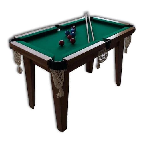 Mini Mesa De Sinuca Snooker Bilhar Em Madeira Jogo completo qloja! 