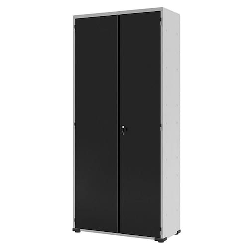 Armário Aço Escritório Fechadura 4 Prateleiras Ea301 Preto