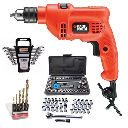 Furadeira De Impacto 3/8 560w Tm500 110v Black & Decker com kit 51 peças é boa?