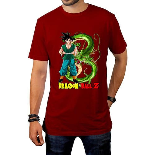 Camisa Dragon Ball Z Goku Shenlong Dbz | Ponto Camisa Dragon Ball Z Goku Shenlong Dbz | Ponto