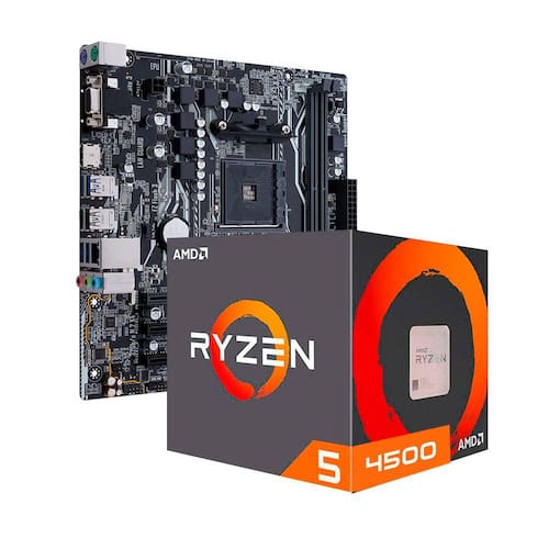 Kit Upgrade Amd Ryzen 5 4500, Placa Mãe A320m Prime Asus, Neologic - Nli84049