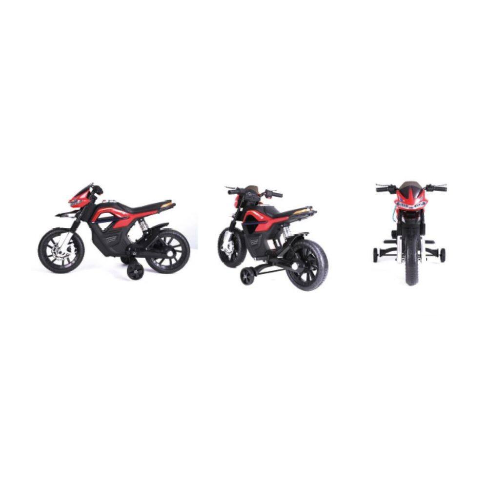 Moto Eletrica Infantil Belfix Big Trail Sport 6V Azul Rodinhas