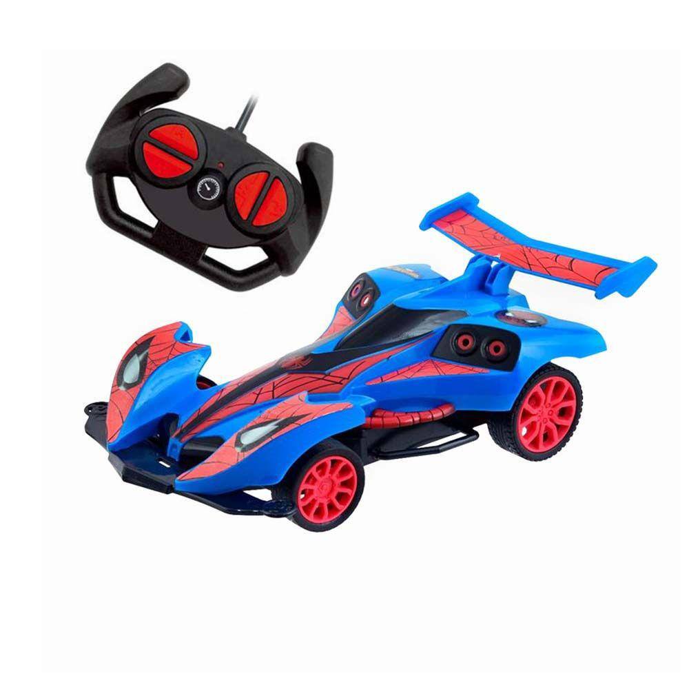 Carro de Controle Remoto Homem Aranha High Speed 3 Funções Preto e