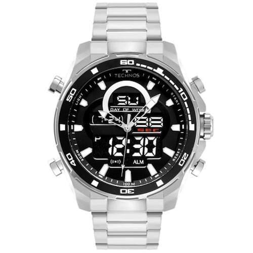 Relógio Masculino Technos TS Anadigi Aço Prata BJK626AA/1K Menor preço em Relógio Masculino Technos TS Anadigi Aço Prata BJK626AA/1K