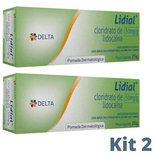 Lidial Lidocaina Pomada Cloridato Lidocaina Gel 25 Gramas