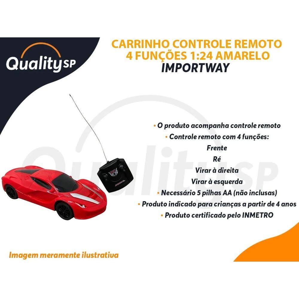 Carrinho de Controle Remoto 4 Funções