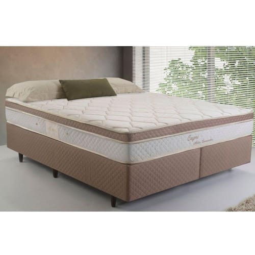 Cama Casal Queen Size Ortobom Sleep King 158x198x74 + Box Ortobom