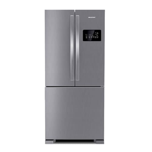 Geladeira Brastemp Frost Free Side Inverse 3 Portas A+++ 554 litros cor Inox - BRO85AK