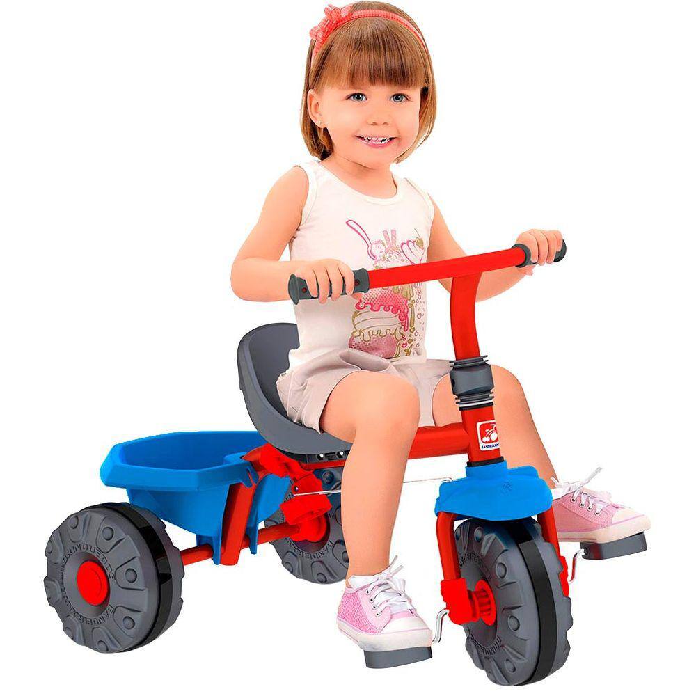 Triciclo Infantil Bandeirante Smart Comfort 3 em 1 Pedal e Passeio