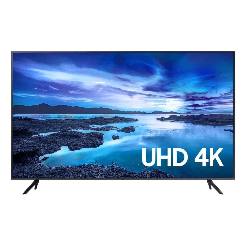 Smart TV LED 58" 4K Samsung 58AU7700 3 HDMI 2 USB Wi-Fi Bluetooth - UN58AU7700GXZD