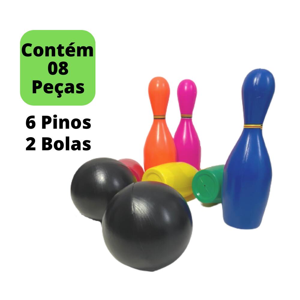 Kit Jogo Boliche Brinquedo Infantil Super Educativo Toys 2U em