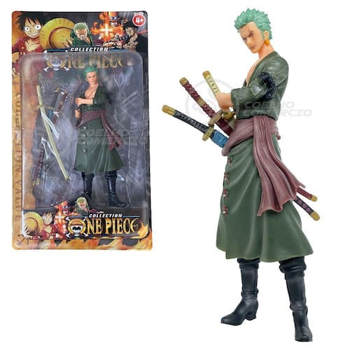 Boneco Anime Action Figure One Piece 18cm - Roronoa Zoro