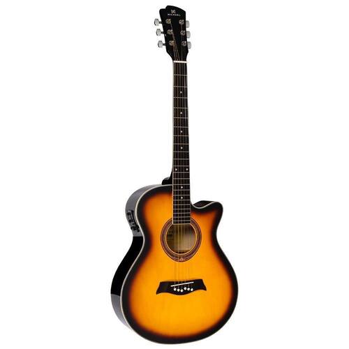 Violão Michael VMA320 Elétrico Mini Jumbo Sunburst Brilhante Menor preço em Violão Michael VMA320 Elétrico Mini Jumbo Sunburst Brilhante