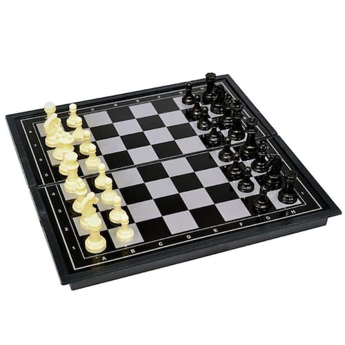 Jogo de Xadrez Luxo com Tabuleiro em Vidro 34 x 34 cm 32 Peças Preto e  Branco Dragões – Bilharmais®