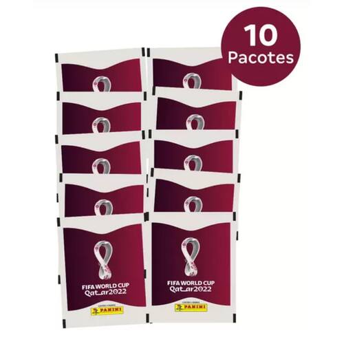 Pack com 10 Pacotes de Figurinhas Copa do Mundo - Qatar 2022 é boa?