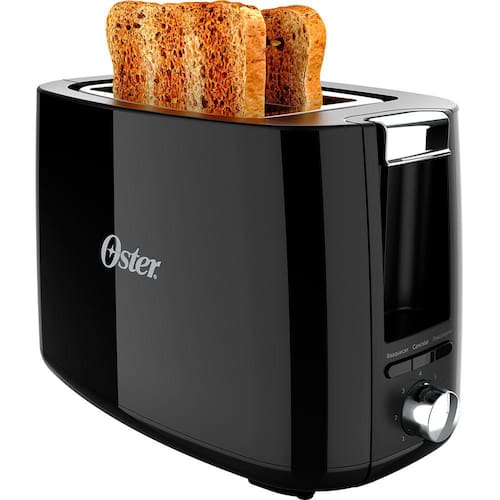 Torradeira Oster Black Simple Life Menor preço em Torradeira Oster Black Simple Life