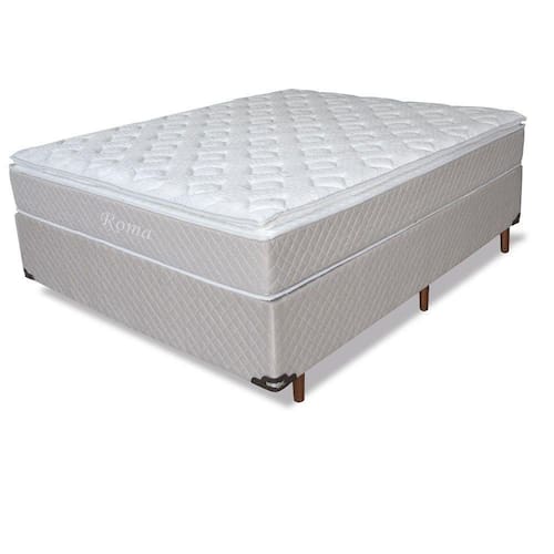 Conjunto Box Casal Molas Ensacadas Roma Umaflex Menor preço em Conjunto Box Casal Molas Ensacadas Roma Umaflex