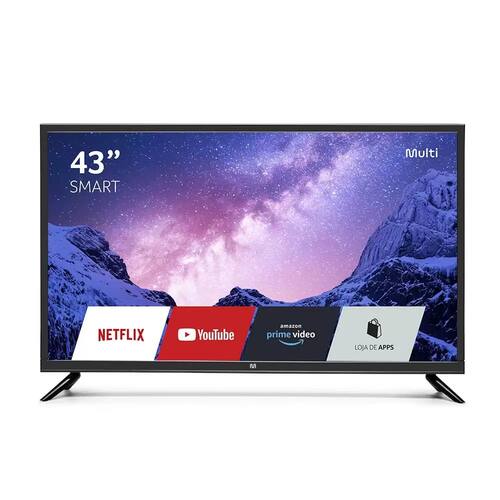 Smart TV Multilaser 43 Full HD, HDMI, USB, Wifi Multilaser TL046 Menor preço em Smart TV Multilaser 43 Full HD, HDMI, USB, Wifi Multilaser TL046