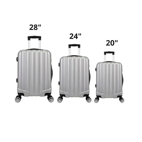 Conjunto Malas ABS 3 Peças P/M/G Rodas 360º Com Cadeado Priz Menor preço em Conjunto Malas ABS 3 Peças P/M/G Rodas 360º Com Cadeado Priz