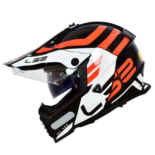 Capacete Ls2 MX436 Pioneer Evo Adventurer Preto Big Trail