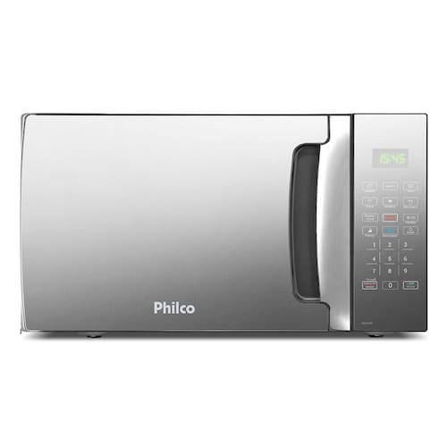Microondas Philco PMO30EP 28 Litros Preto Com Porta Espelhada 1400w