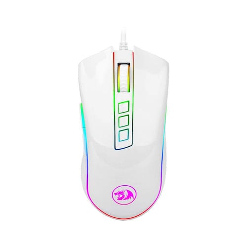 Imagem do produto Mouse Gamer Redragon King Cobra Lunar White, RGB, 24000DPI, 8 Botoes, M711W-FPS em Ponto Frio